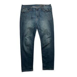 WXYZ Nomad Slim Fit Blue Wash Denim Jeans Mens W38 L32 Cotton Blend